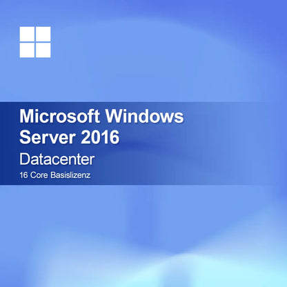 Microsoft Windows Server 2016 Datacenter 16 Core Base License