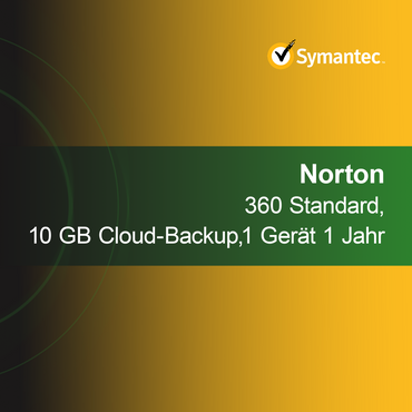 Norton 360 Standard, 10 GB Cloud Backup, 1 device 1 year
